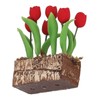 Artificial Tulips Flower Ornament 1:12 Doll House Garden Decor Simulated