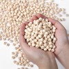 Natural Wood Beads Bulk Unfinished Round Wooden Beads for Jewelry