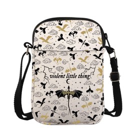 Fourth Wing Inspired Crossbody Bag Dragon Rider Gift Basgiath War College Gift Riorson Violent Little Thing Messenger Bag (CA-ViolentThingCrossBS)