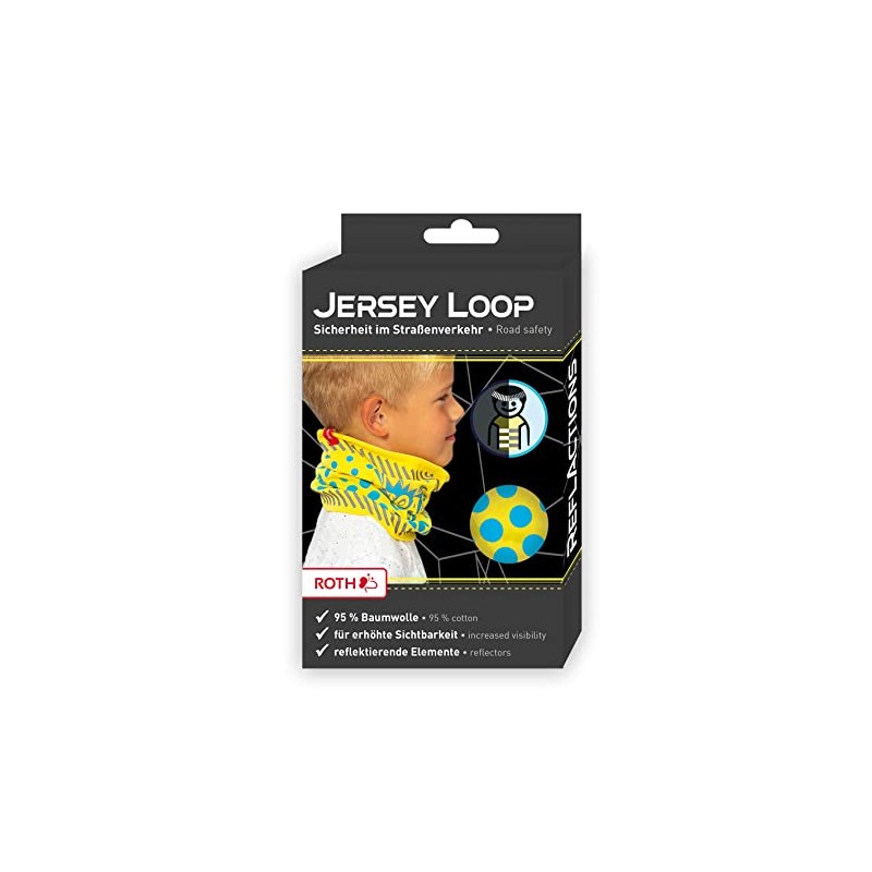 ROTH Children's Jersey Snood with Reflective Elements Adjustable Size 5-8