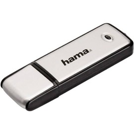 Hama 128GB USB-Stick USB 2.0 Datenstick (15 MB/s Datentransfer, inkl. LED-Funktionsanzeige, Speicherstick, Memory Stick mit Verschlusskappe, geeignet für Windows/MacBook) silber
