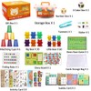Rainbow Counting Bears with Matching Sorting Cups, Bear Counters and