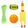 RvPaws Puppy Squeaky Toys Combo of 4 - Chicken Toy