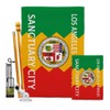 Los Angeles Sanctuary City Flag Kit Stand Pole Wall Hanging
