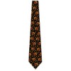 Three Rooker Fall Leaves Necktie Mens Thanksgiving Tie Turkey Neckties
