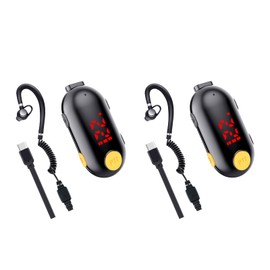 Super Mini Walkie Talkie Two Way Radio Portable FM Transceiver for Restaurants,Out Door Sport Supermarket Hospital Tourism,2 Pack