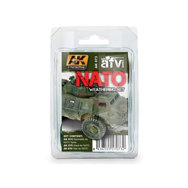 AK Weathering Set AK073 Nato Weathering (3 x 35 ml)