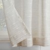 Clean Window Textured Slub Stripe 2-Pack Anti-Dust Allergy/Pet Friendly Sheer