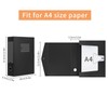 HUA JIE 2 Pack A4 Storage File Boxes Archives Case,65mm
