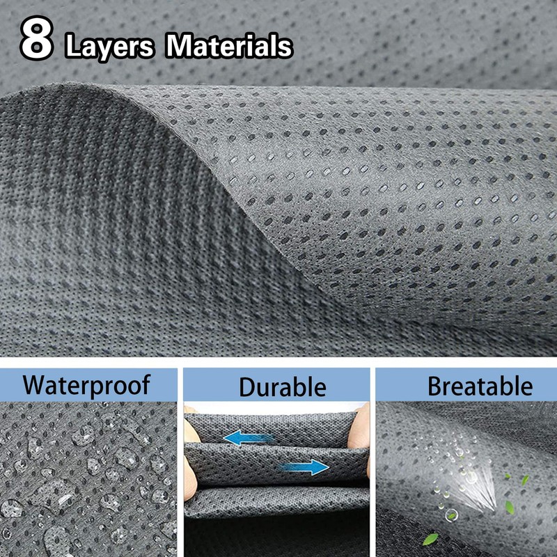 Travel Trailer RV Cover, Extra-Thick Upgraded 8 Layers for Camper