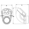 Morris 15534 Service Entrance Head, Conduit Mount Threaded, Aluminum, 1-1/2",