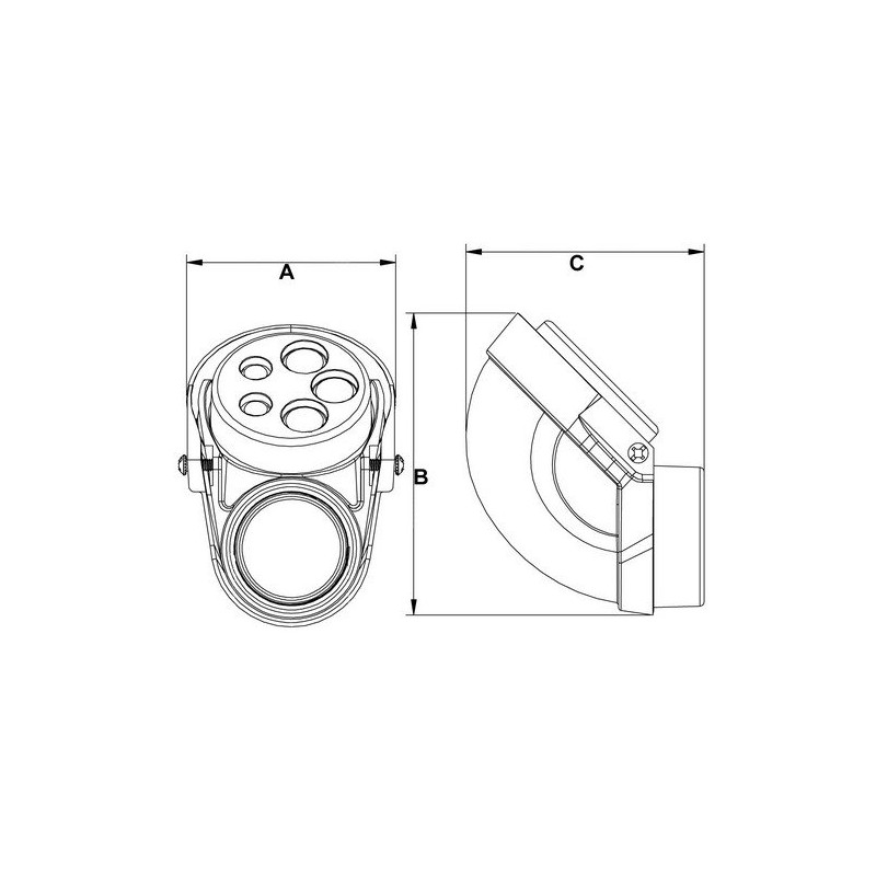 Morris 15534 Service Entrance Head, Conduit Mount Threaded, Aluminum, 1-1/2",