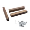 Tsnamay 4Pcs Drawer 5.12"/130mm Solid Pulls Walnut Kitchen Wardrobe Cabinet