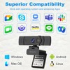 WINSAFE 4K Webcam for PC, UHD Video Calling, PDAF AutoFocus,