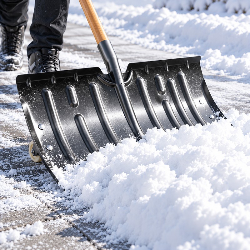 Heavy Duty Snow Shovel for Driveway Snow Removal – 22.44-Inch