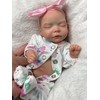 Aniiyy 10 Inch Silicone Newborn Baby Doll, Open Mouth Lifelike