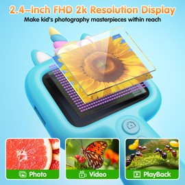 Pocket Microscope for Kids, 2.4" Screen 600X Portable Digital Microscope Handheld, STEM Educational Science Kit Toys for Age 3 4 5 6 7 8 9 10 11 12 13 Years Old Kids Christmas Birthday Gifts