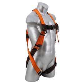 Malta Dynamics Warthog Safety Harness Fall Protection, Full Body Universal Harness with Pass-Thru Leg Buckles, OSHA/ANSI Compliant (SM-L)