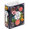 Small - Secret Garden Book-Shaped Decorative Vase, Ceramic Flower Vase