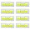JYK 8Pcs Small Bubble Level Frame Mural Hanging 10x10x29mm Mini