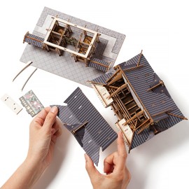 wa-gu-mi Nikko Toshogu Yomeimon Gate Color Edition – Wooden 3D Model Kit – DIY Japanese Architecture Craft – No Tools Required – Display Piece & Gift Idea