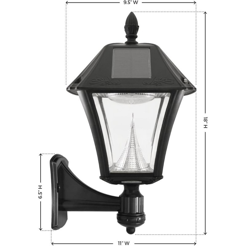 Gama Sonic Baytown II, Outdoor Solar Light and 3" Pole