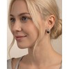 Teppdfann Vintage Tiger Eye Stone Bead and Cubic Zirconia Stud