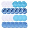 24 Packs Polishing Bonnet 6in/150mm Microfiber Nonwoven Cotton Buffing Pads