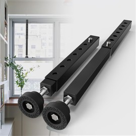 1 Pack Window Security Bars Adjustable 11"-18",Portable Short Sliding Window Lock Bar for Child Safety/Anti-Theft,Window safety lock with Rubber Base for Vertical and Horizontal Window-Black
