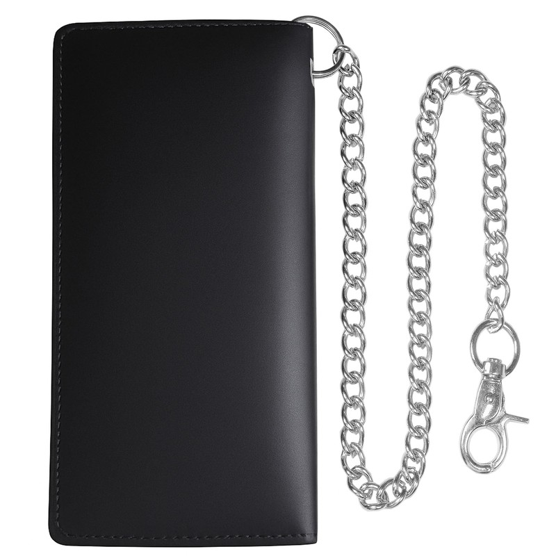 CLASSIC Motorcycle Chain Wallet for Men – Premium Cowhide Leather,