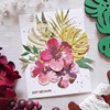 Flowers Metal Die Cuts, Hibiscus Garden 3D module Cutting Dies