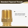 JUWO Brass Hose Barb Fitting, 5/16" Barb x 1/8" NPT