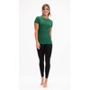 DEVOPS Women's Compression Workout Shirts (X-Small, Black/Charcoal/Green)