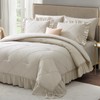 Beige King Size Comforter Set, Bed in a Bag 7