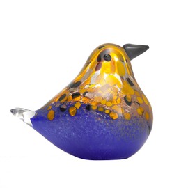 ORRFIDDY Glass Bird Decor Crystal Bird Sculpture Nature-Themed Home Accents Figurines Ornament Modern Art Living Room Shelves Tabletops