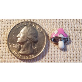 Unbranded Pink Mushroom Magnetic Needle Minder Cross Stitch Embroidery | Cover Holder