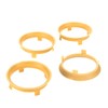 LST 4x Centring Rings Distance Rings Yellow for Alloy Wheels