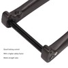 Bike Front Fork Carbon Fiber 100mm Opening Matte Straight Tube