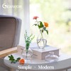 Glass Bud Vase for Centerpieces, 12Pcs/4Sets Glasseam Modern Clear Mini