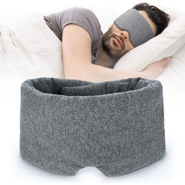 Fistech Sleep Mask for Men Women,100% Cotton with Fully Adjustable Strap, Light Blocking Eye Mask for Sleeping, Night Companion Eyeshade for Women Men Kid