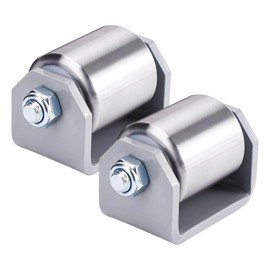 2.4" Heavy Duty Steel Weld-On Heavy Duty Rollers (2-Pack) - Skid-Proof RV & 5th Wheel Rollers, Universal Fit for Motorhomes & Low-Profile Trailers
