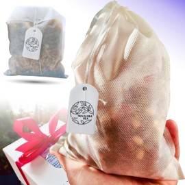 Nova Era Tea Natural Handmade Bath Tea | Aromatherapy, Natural Ingredients | Himalayan Salt, Essential Oils, Herbs - Skin Care, Relaxation, Spa Bath (Relax)