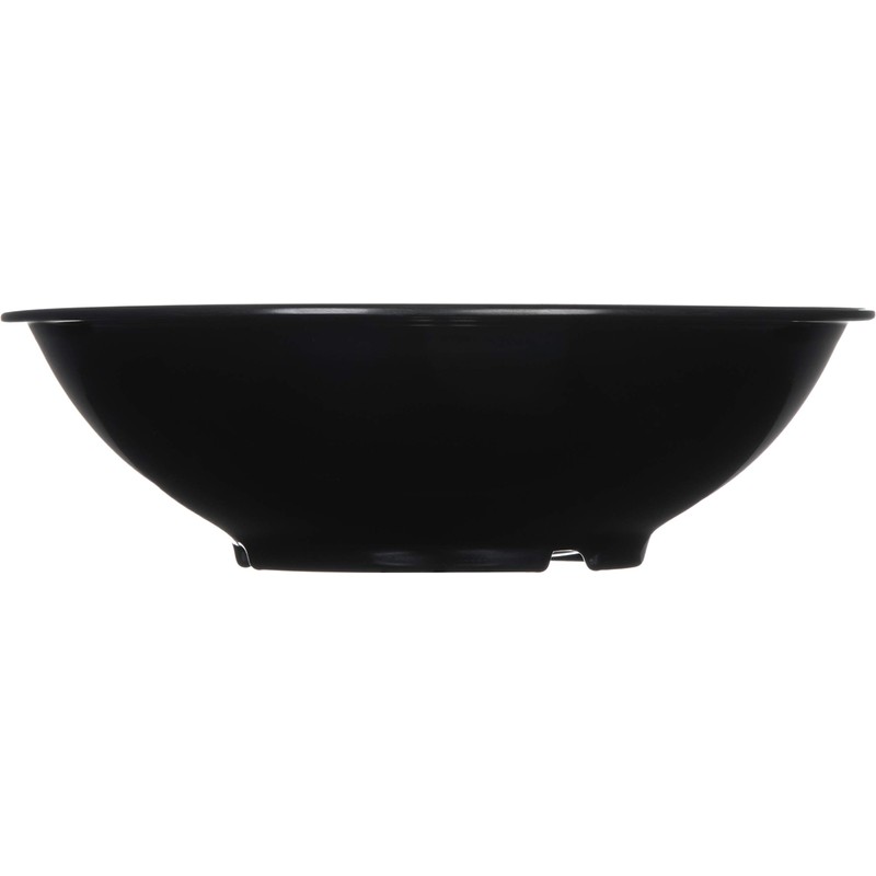 Carlisle 800B03 Melamine Salad Bowl, 27 oz, Black