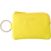 NSL-2708 Slip-on Noir Key Pouch, Yellow, Genuine Leather, Card Case,
