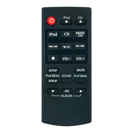 VINABTY N2QAYC000057 Remote Control Replacement for Panasonic Compact Stereo System SC-HC37 SC-HC37DB SCHC37 SC-HC37DBEWK SC-HC37EC-K SC-HC37EC-R SC-HC37EE-K SC-HC37EE-S