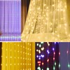 Clearhill 3 * 3Curtain String Lights 300LED White 8 Modes