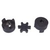 ZTUOAUMA 1/2'' to 7/8'' L075 Flexible 3-Piece L-Jaw Coupling Coupler