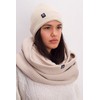 Manufaktur13 Knit Loop - Tube Scarf, Knitted Loop with Waffle