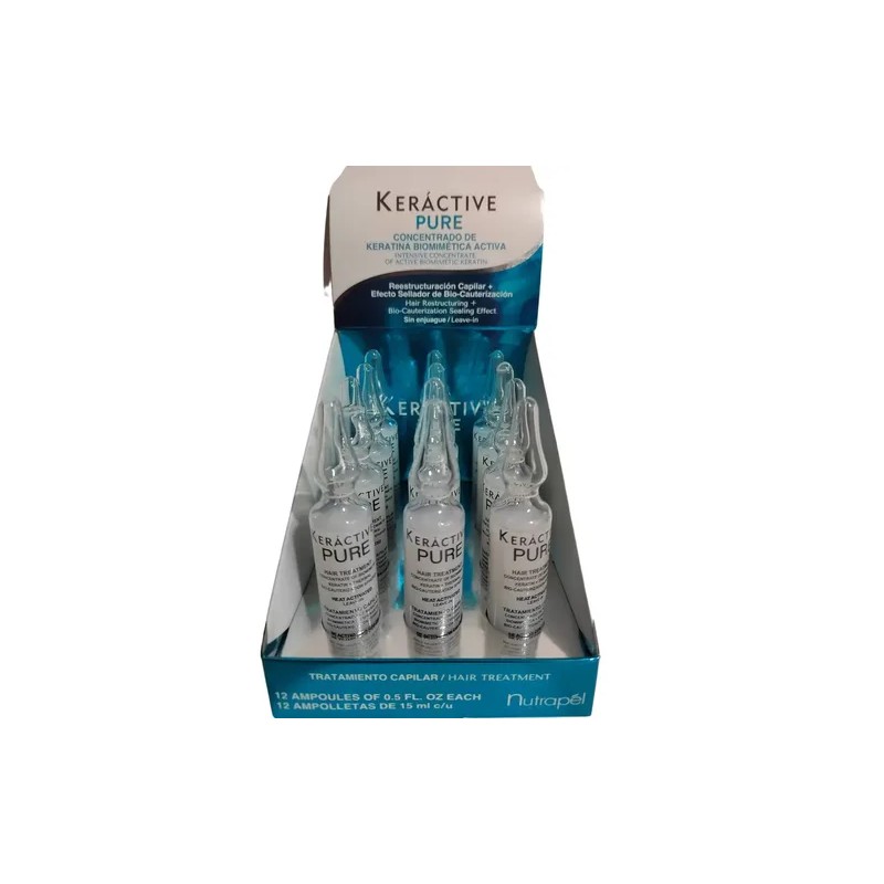 Nutrapel Ampolletas Keractive Pure Reestructuracion 12x15ml