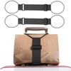 CEJAS 2 Piece Suitcase Strap, Robust Canvas Travel Strap Set,